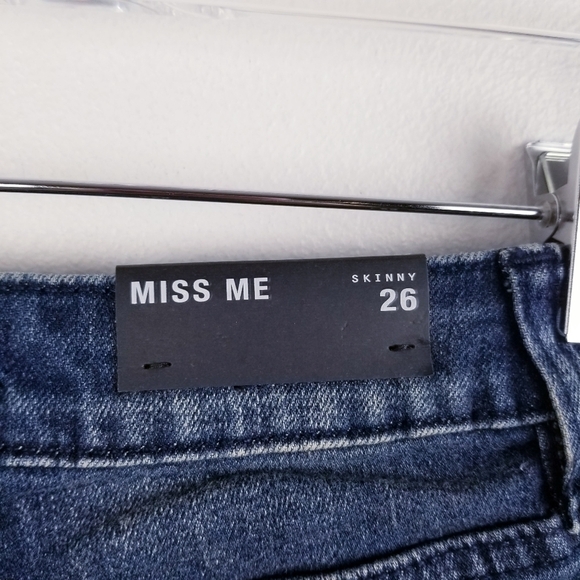 MISS ME Floral Embroidered Skinny Jeans NWT size 26 - Picture 7 of 10